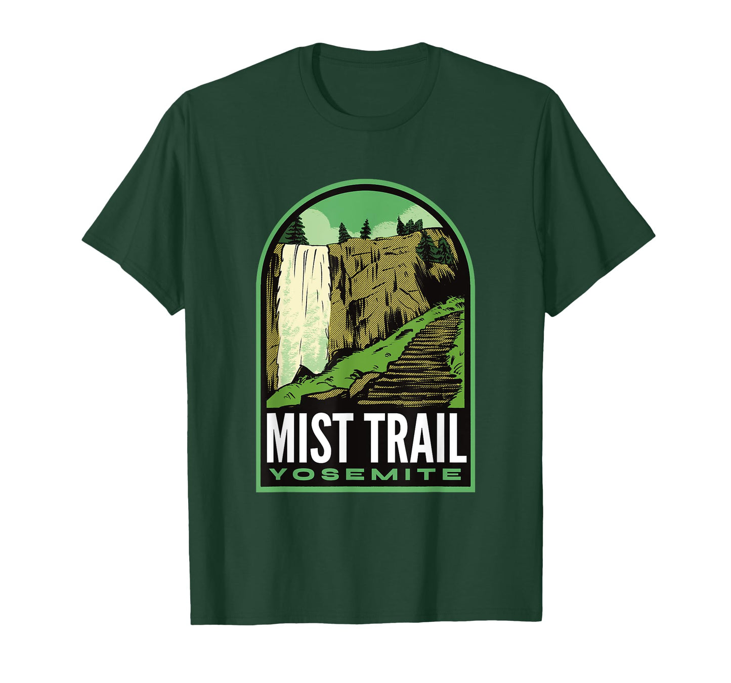 Mist Trail Yosemite California T-Shirt