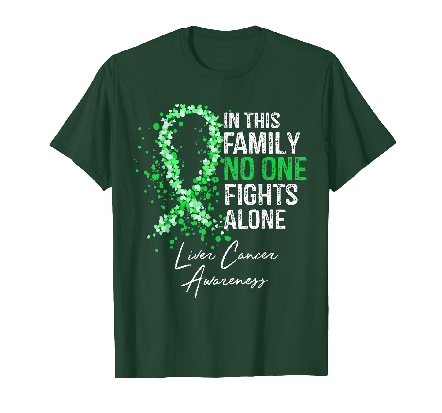 In This Family No One Fights Alone Liver Cancer Awareness T-Shirt