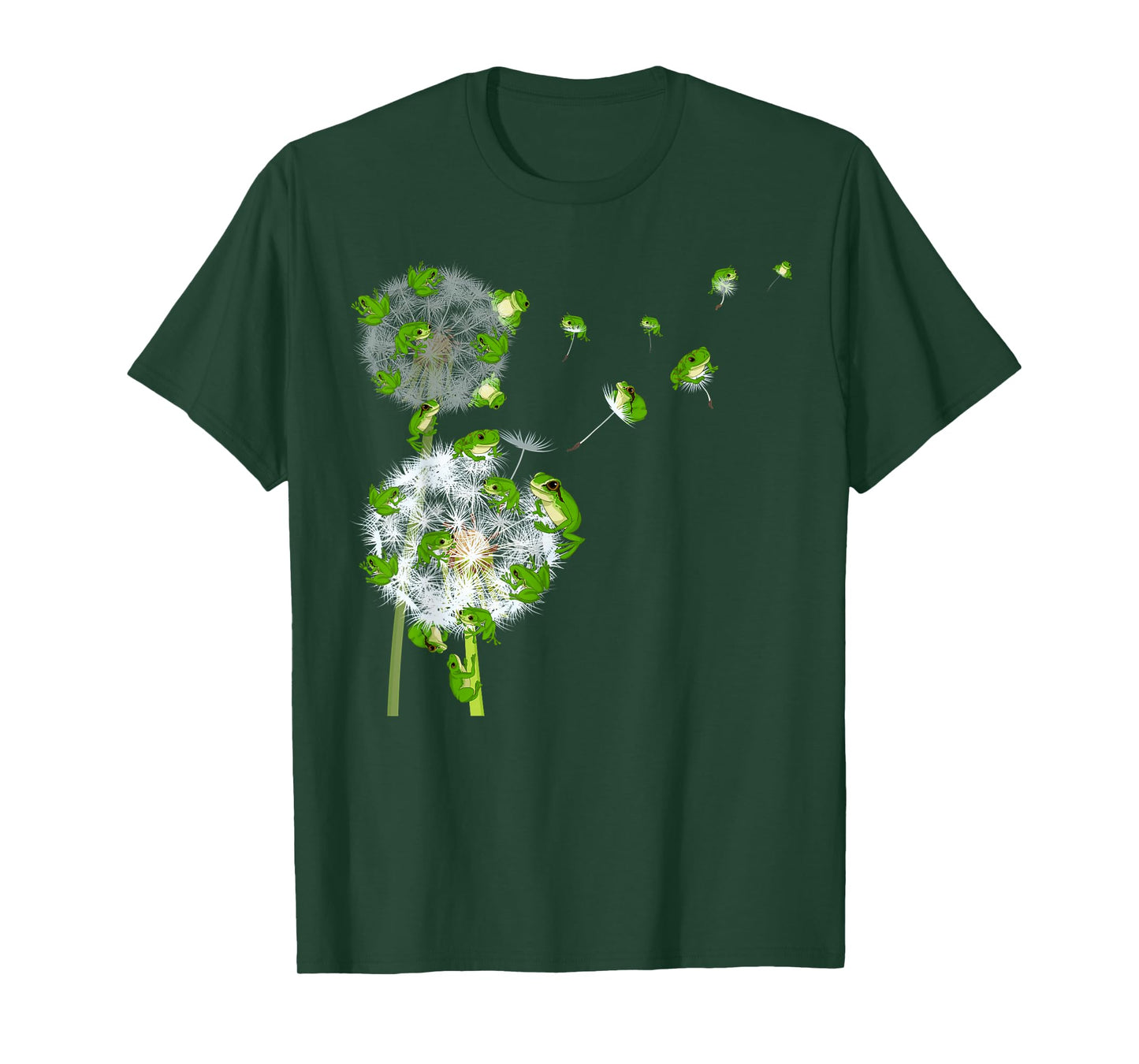 Rainforest Animal Lover Dandelion Amphibian Toad Flower Frog T-Shirt