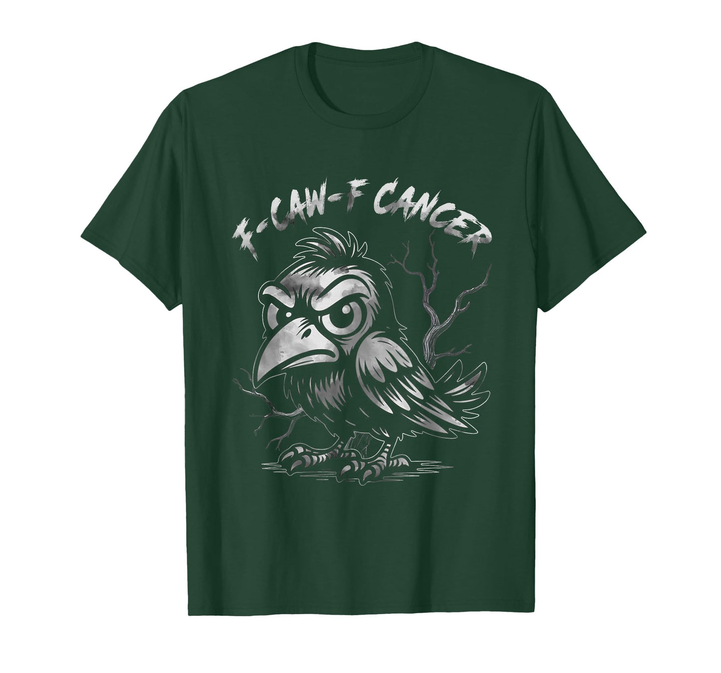 Breast Cancer Awareness F-caw-f Cancer Pink Crow T-Shirt