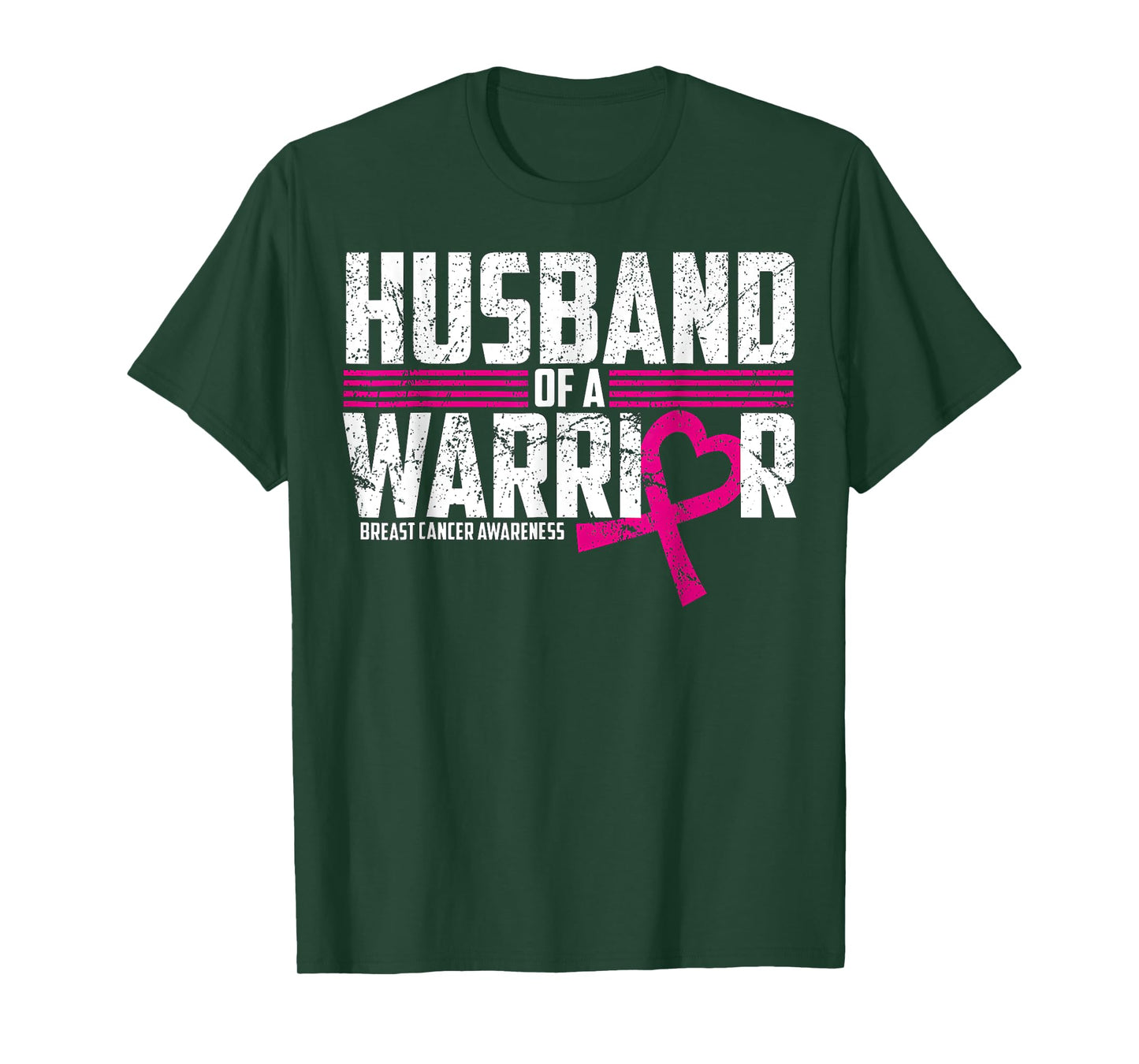 Breast Cancer Awareness Husband of Warrior Pink T-Shirt