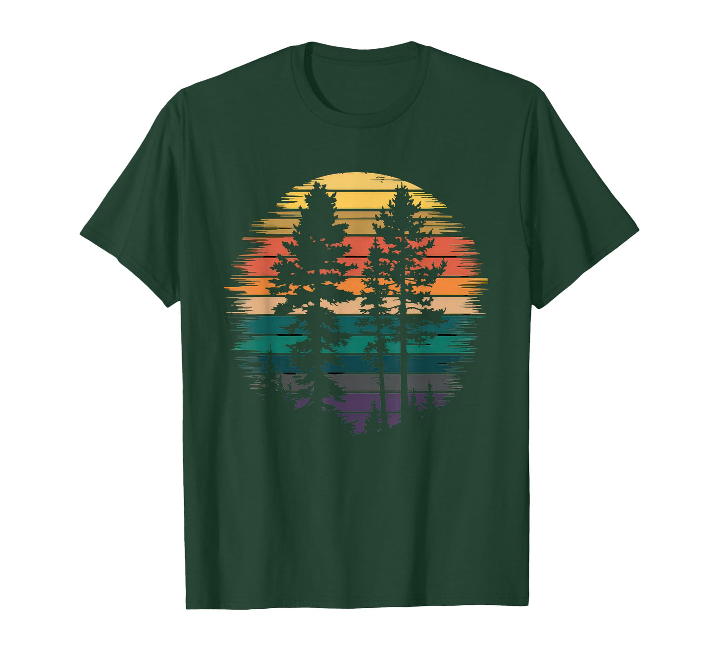 Trees Tshirt Wildlife Nature Vintage Forest Woods Outdoor T-Shirt