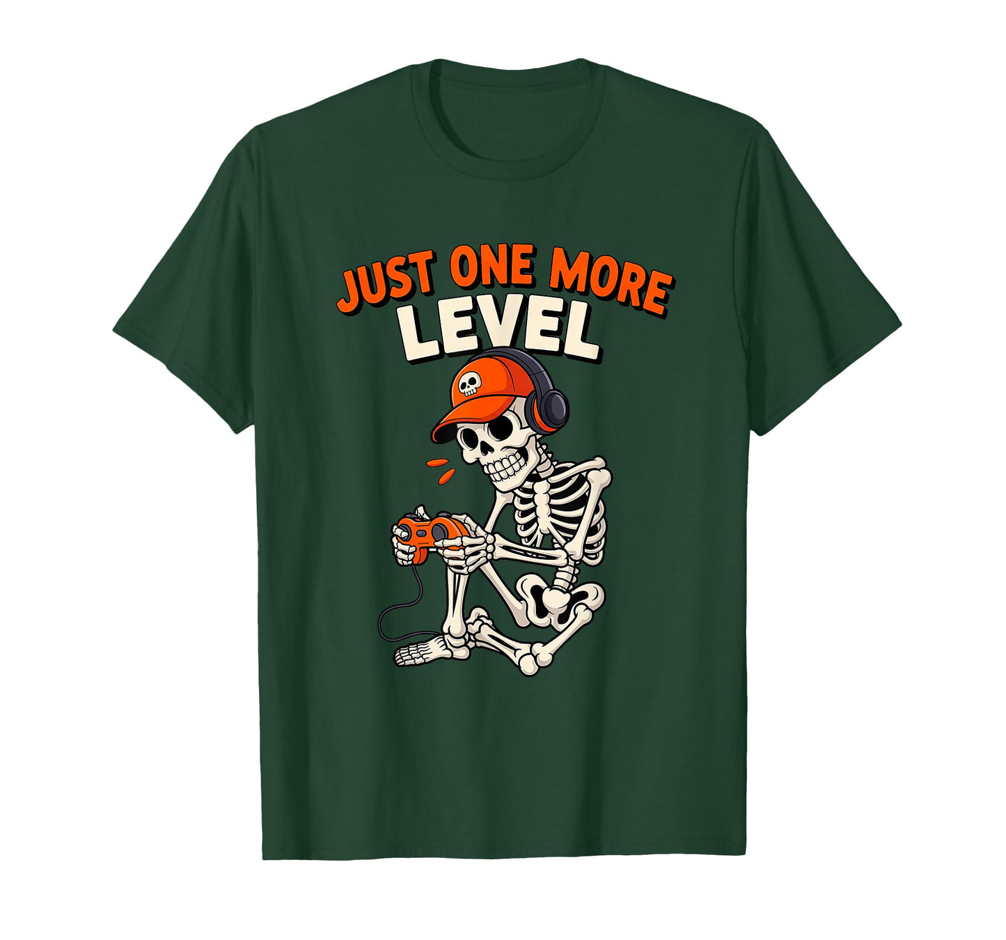 Funny Video Game Halloween Skeleton Gamer Costume Men Boys T-Shirt