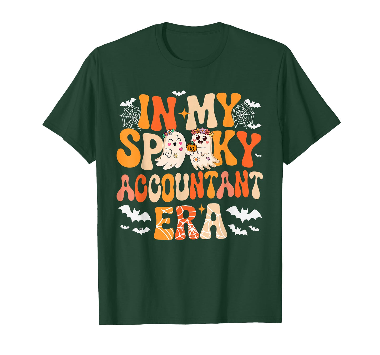 in My Spooky Funny Accountant Era Halloween Boo Ghost T-Shirt