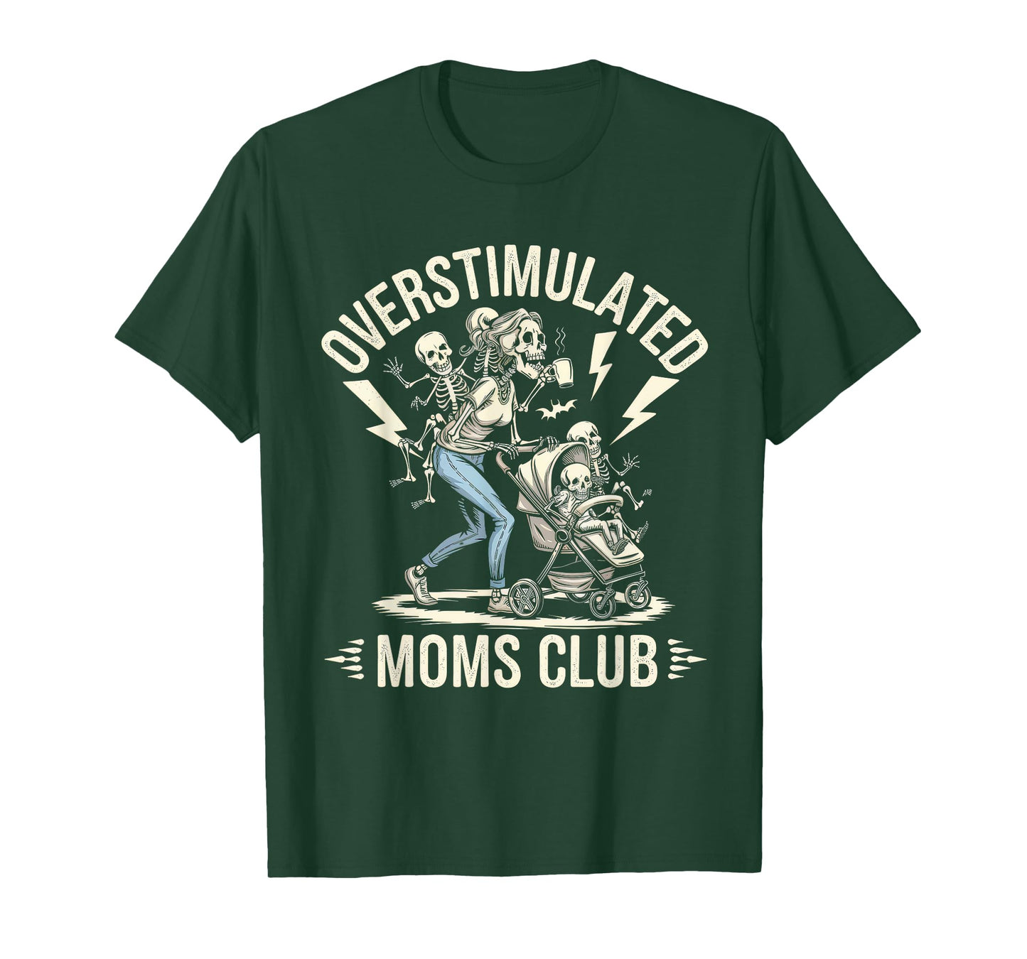 Overstimulated Moms Club Tshirt Mom Depression Mental Health T-Shirt