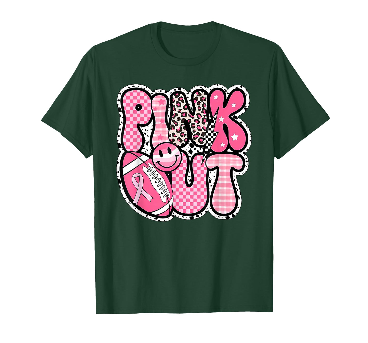Pink Out American Football Breast Cancer Awareness Month T-Shirt