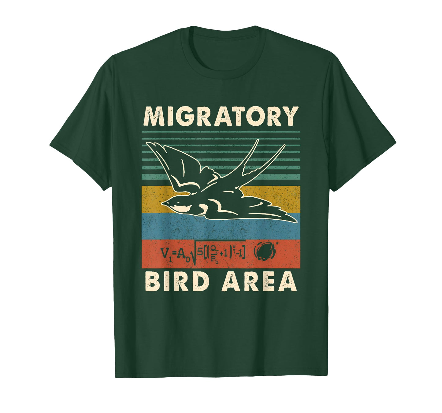 Migratory Bird Area Funny Math Formula T-Shirt