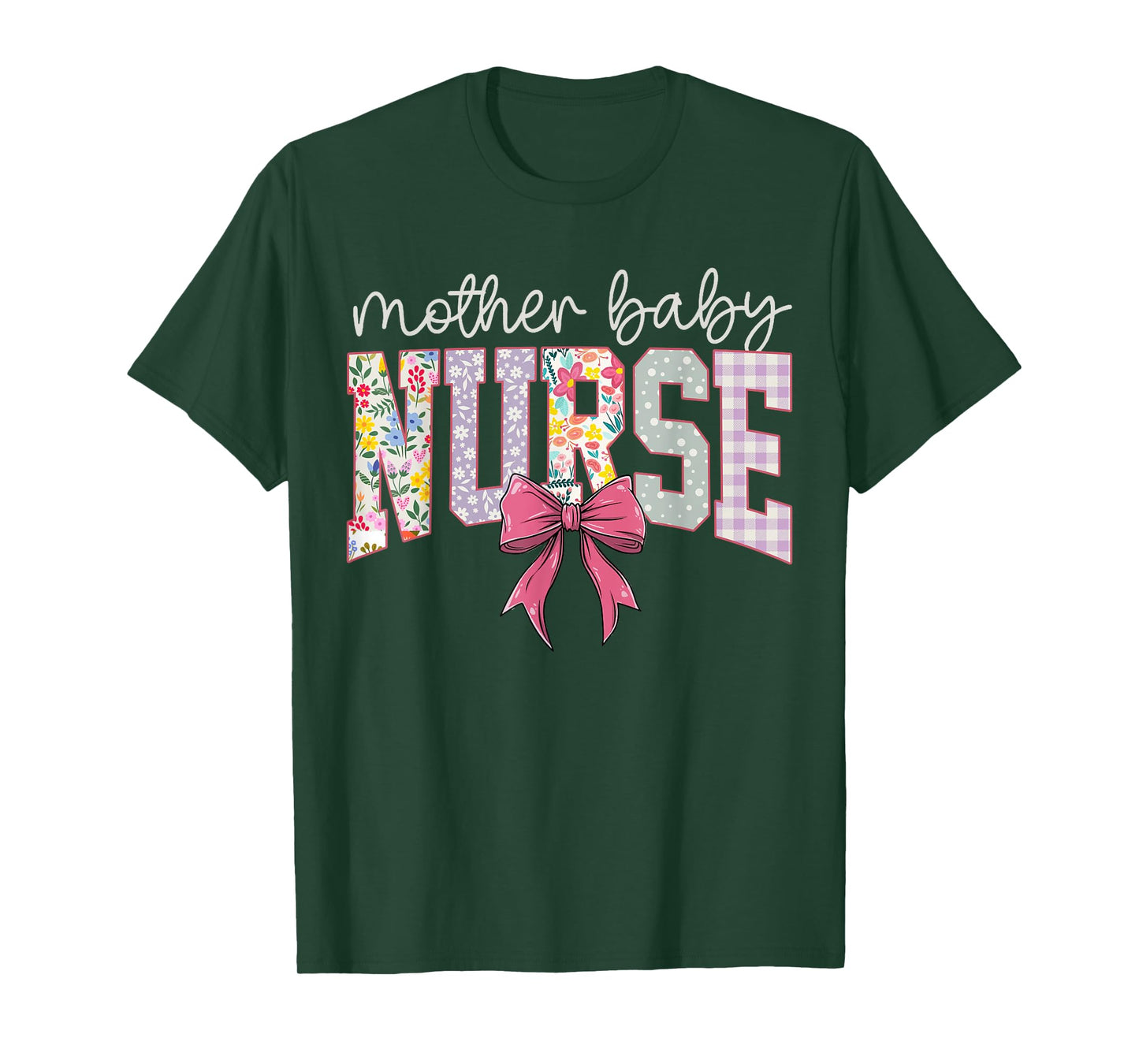 Nurse Coquette Bow Mother Baby Nurse for Mom Women T-Shirt