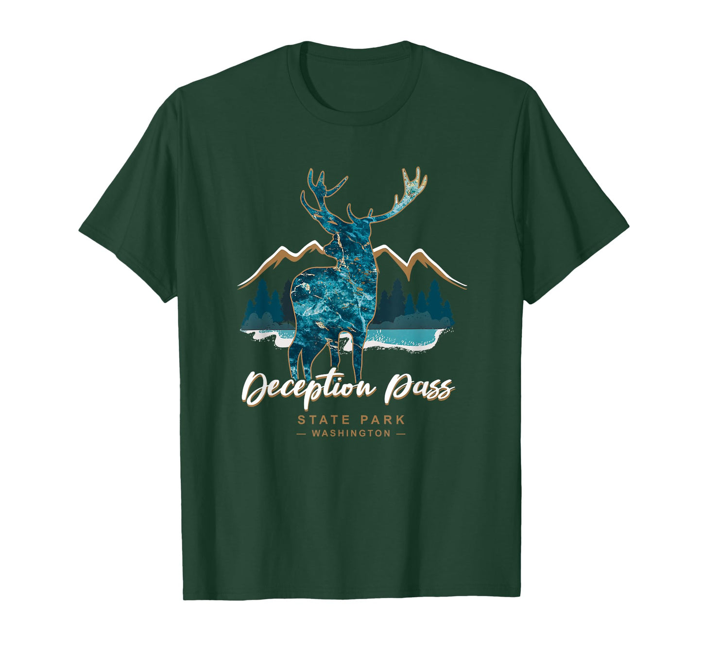 Deception Pass State Park Oak Harbor Washington USA Camping T-Shirt