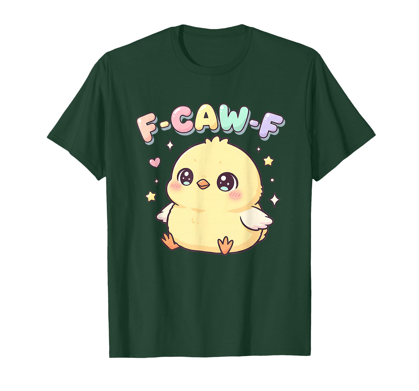 F-CAW-F Cute Baby Chick Funny Pastel Kawaii Sarcastic T-Shirt