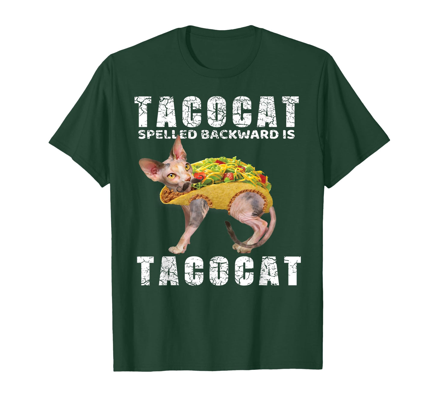 Mexican Food Shirt Tacocat Spelled Backward Is Tacocat Tees Men Women Kids T-Shirt