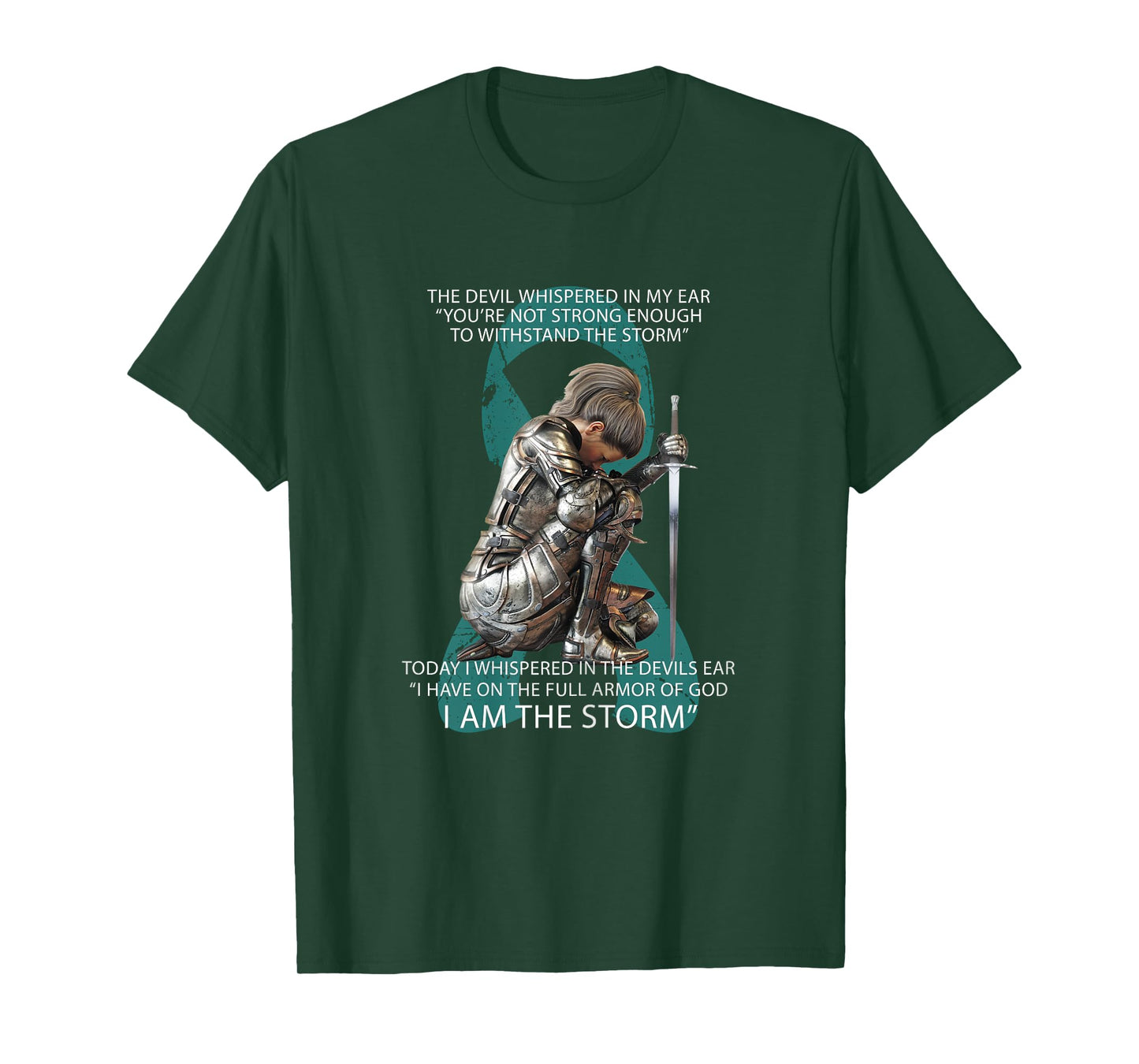 I Am The Storm Mom Sister Women Ovarian Cancer Awareness T-Shirt
