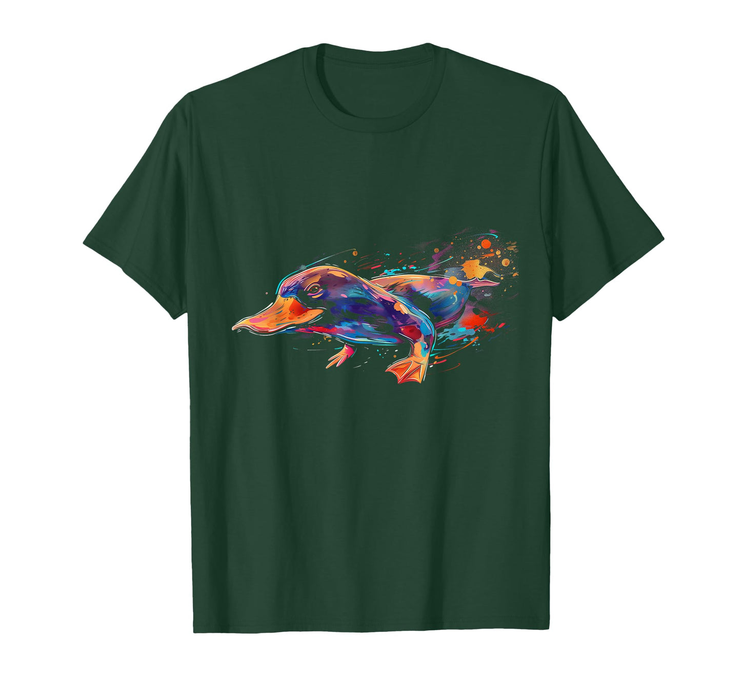 Platypus Co. Unisex Platypus Lovers T-Shirt, Black, Small, Short Sleeve, Cartoon, Classic Fit, Pull On, Round Neck
