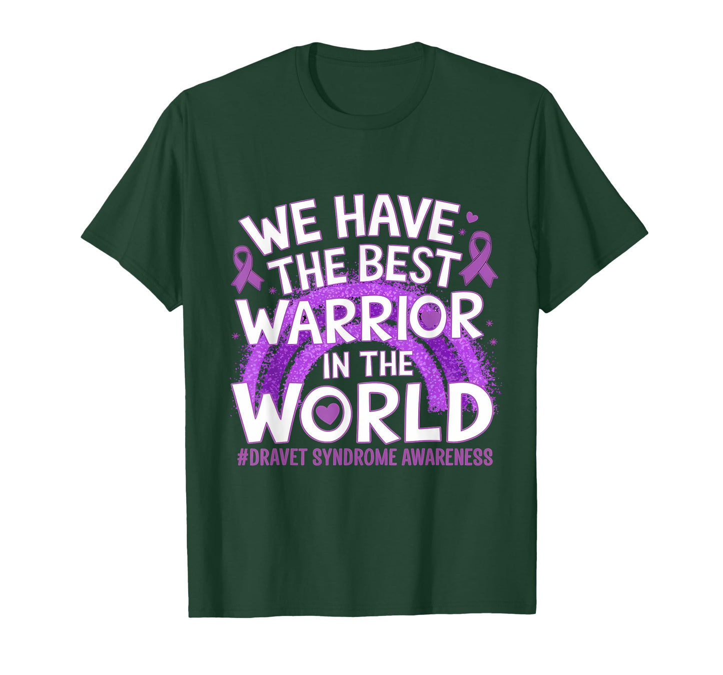 Dravet Syndrome Awareness Best Warrior In The World Rainbow T-Shirt