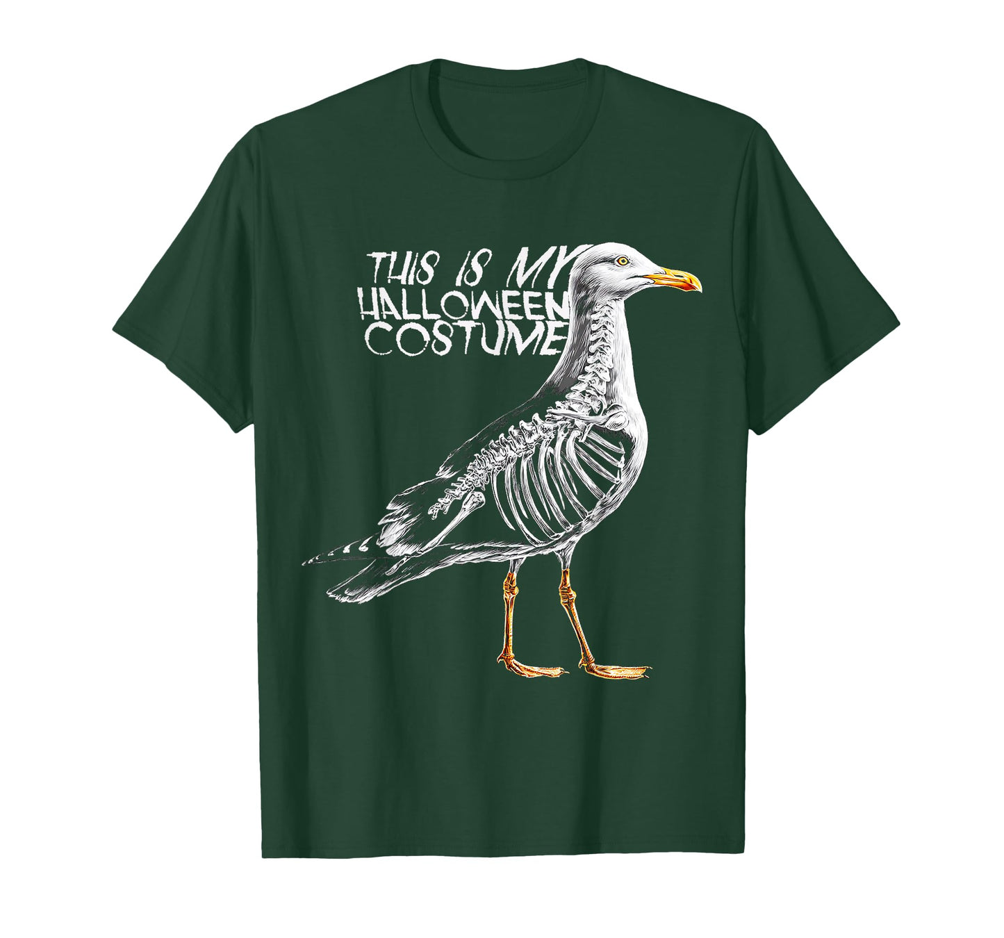This is My Halloween Costume Seagull Skeleton Spooky T-Shirt