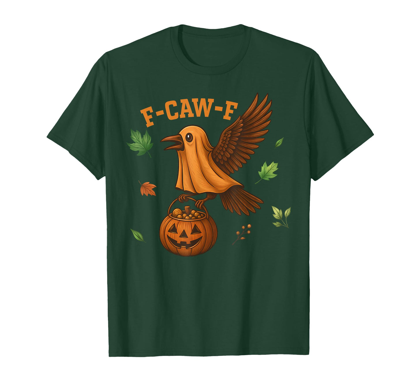 F-Caw-F Funny Raven Crow Spooky Season Halloween T-Shirt