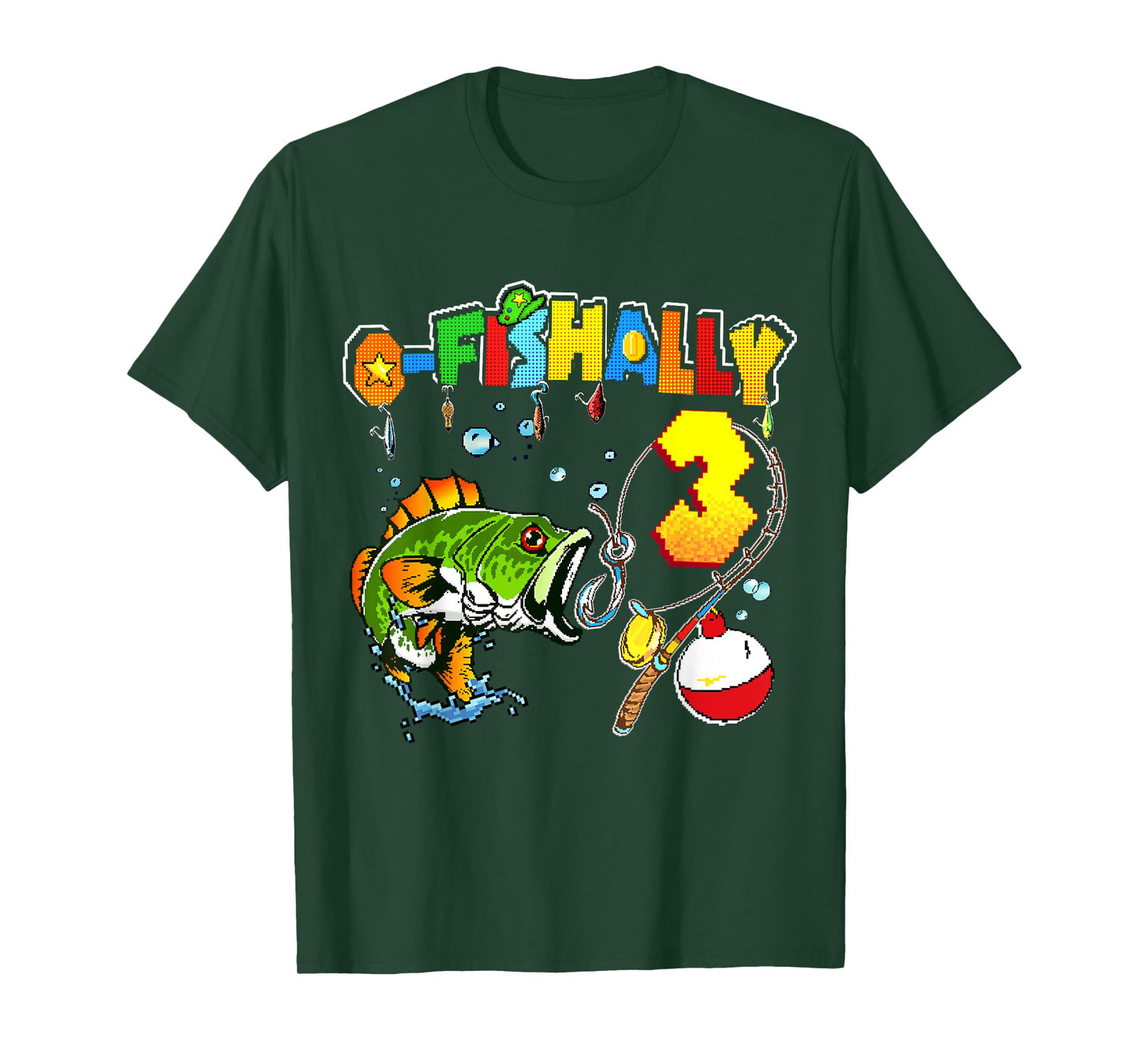O’fishally 3 Tee Kids 3rd Birthday Theme For Boys And Girls T-Shirt