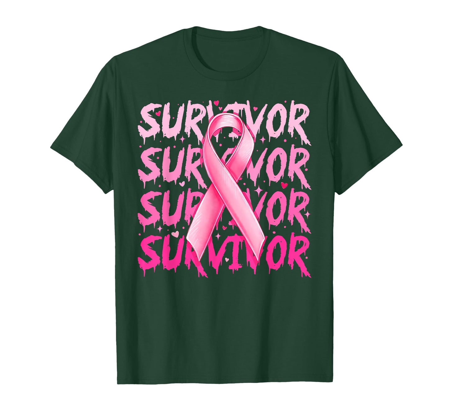 Breast Cancer Survivor Pink Ribbon Breast Cancer Awareness T-Shirt