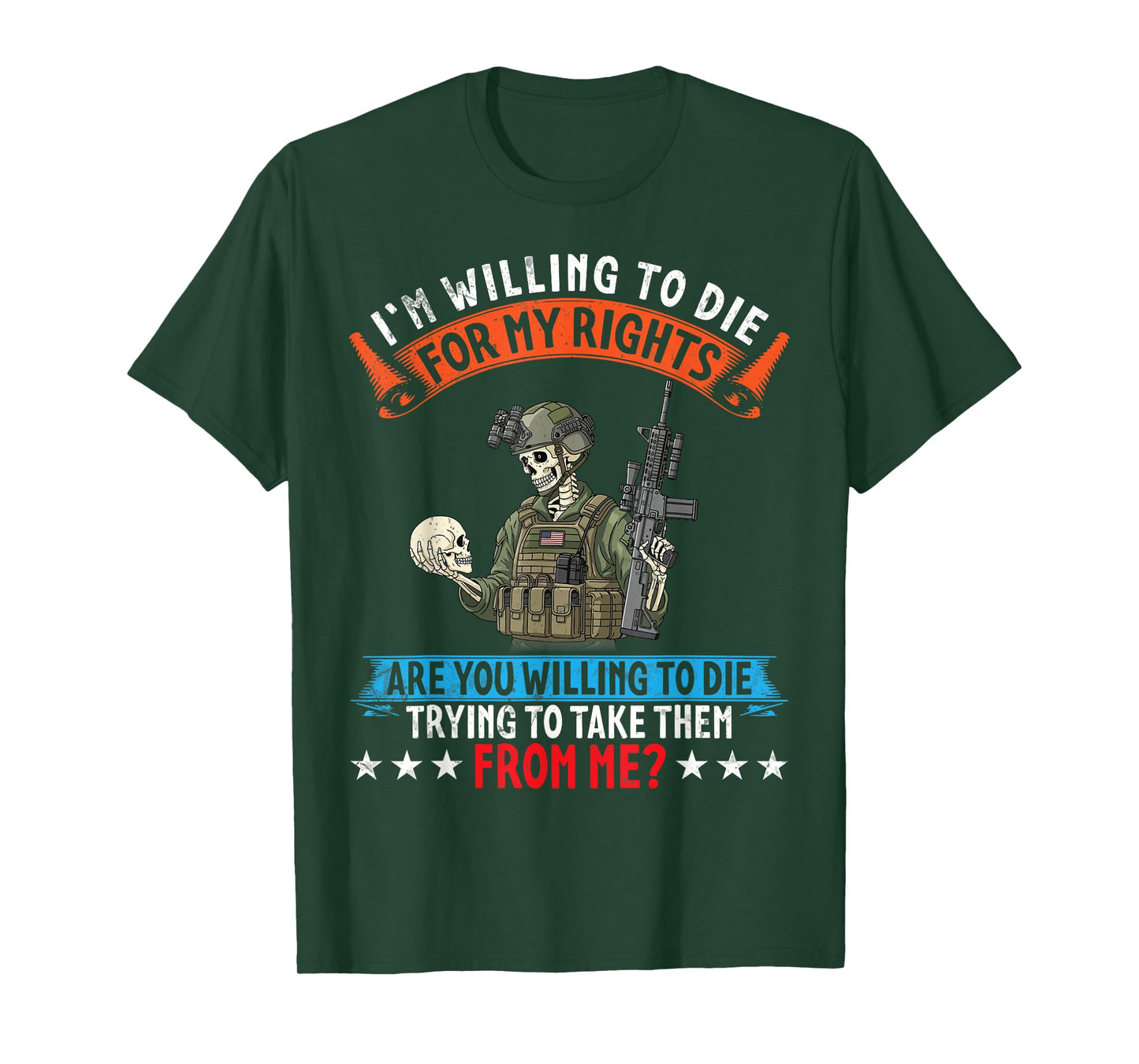I’m Willing to Fight for My Rights and My Freedom American T-Shirt