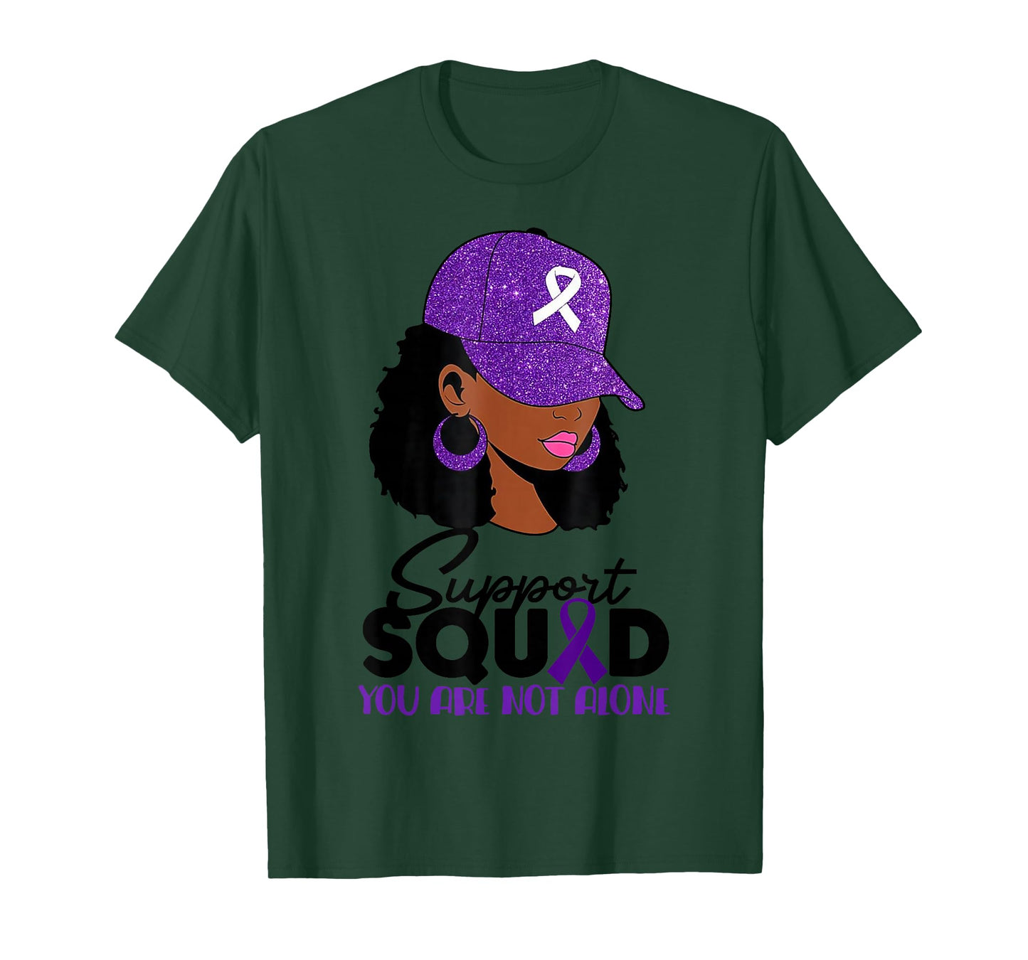 in October We Wear Purple Domestic Violence Awareness T-Shirt