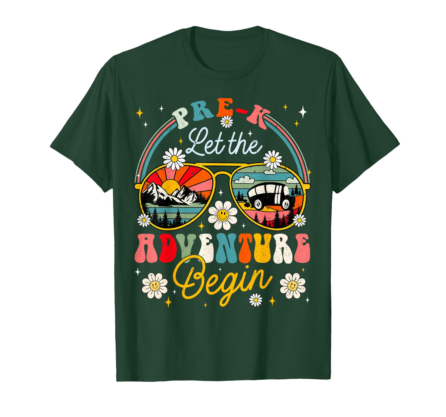 First Day Of Pre K Let The Adventure Begin Pre K Teacher T-Shirt for Men Women