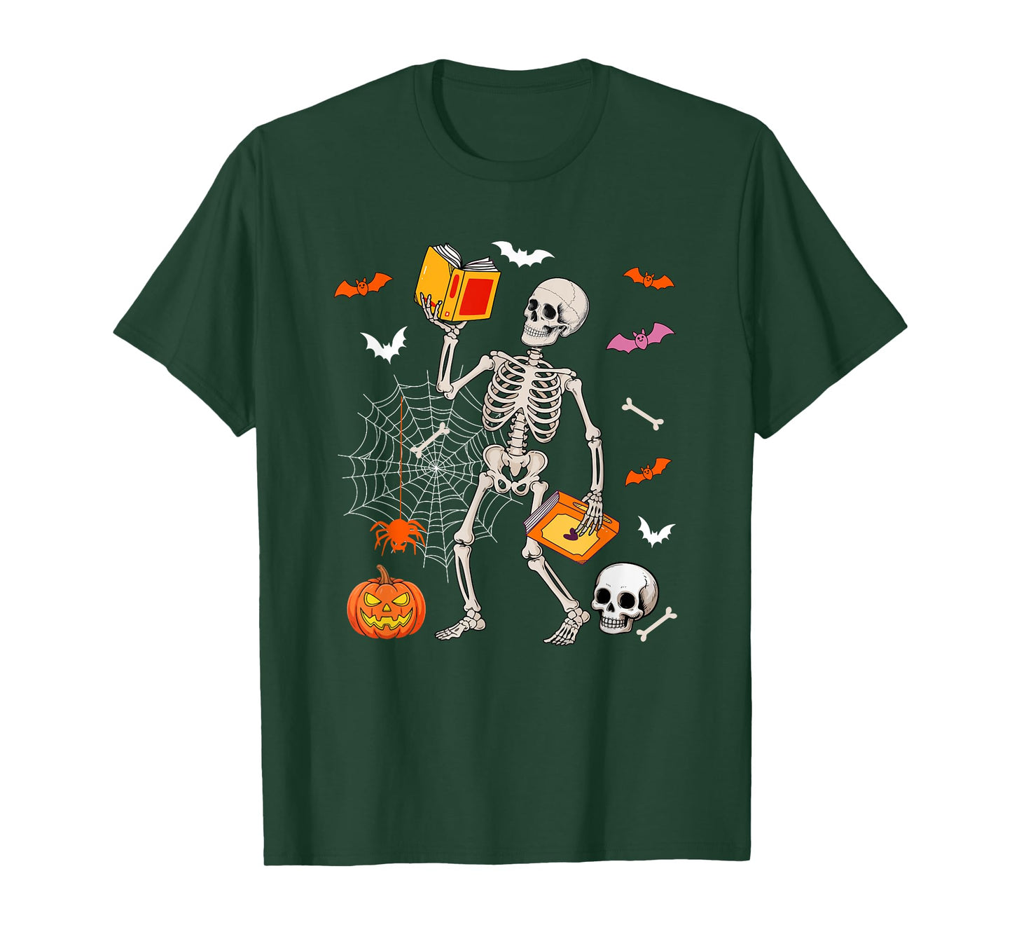 Librarian Job Horror Skeleton Halloween Costume Team T-Shirt