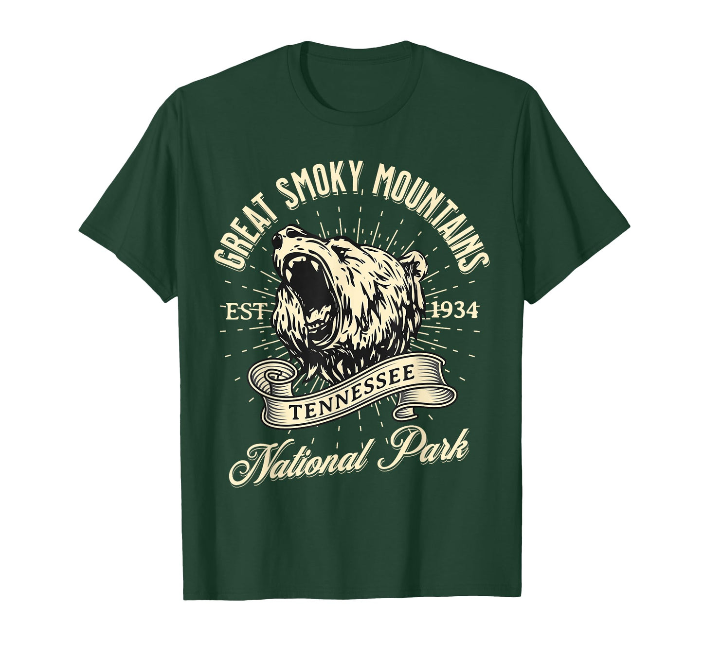 Great Smoky Mountains National Park Tennessee Bear Hike T-Shirt