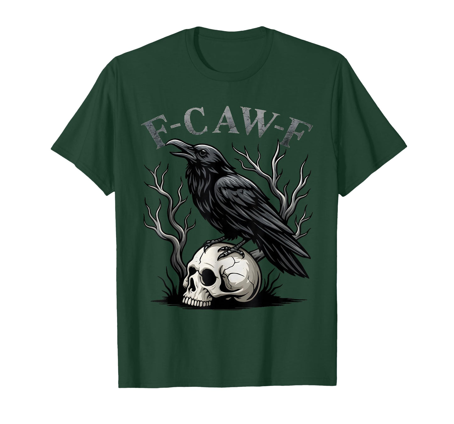 Black Crow, F-Caw-F Funny Black Bird T-Shirt