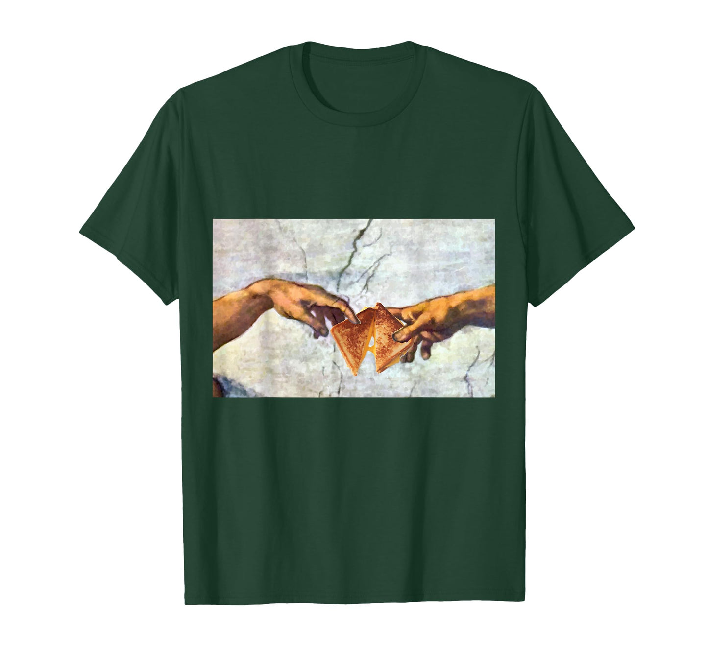 The creation of Adam grilled cheese T-Shirt