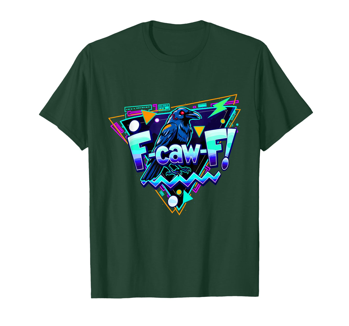 F-caw-F Crow Adult Humor Retro Vintage Raven T-Shirt