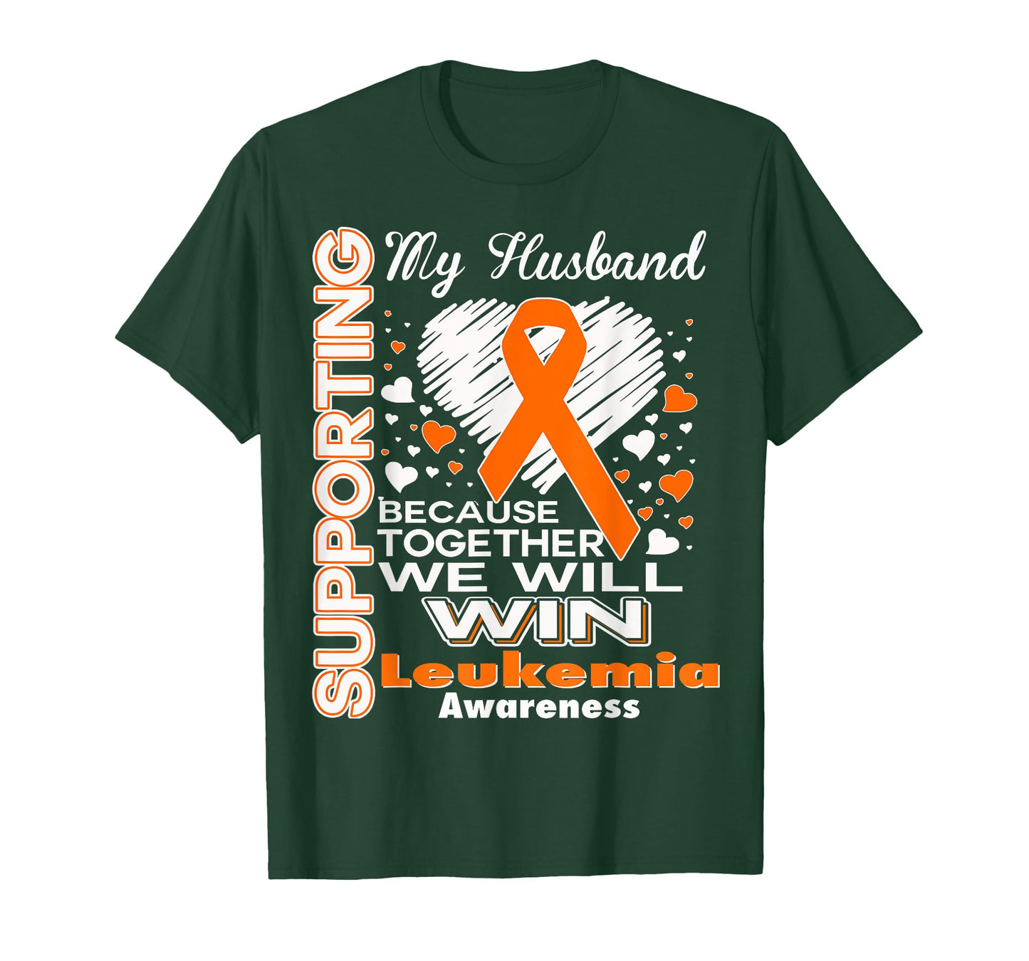 Supporting My Husband - Leukemia Awareness shirt