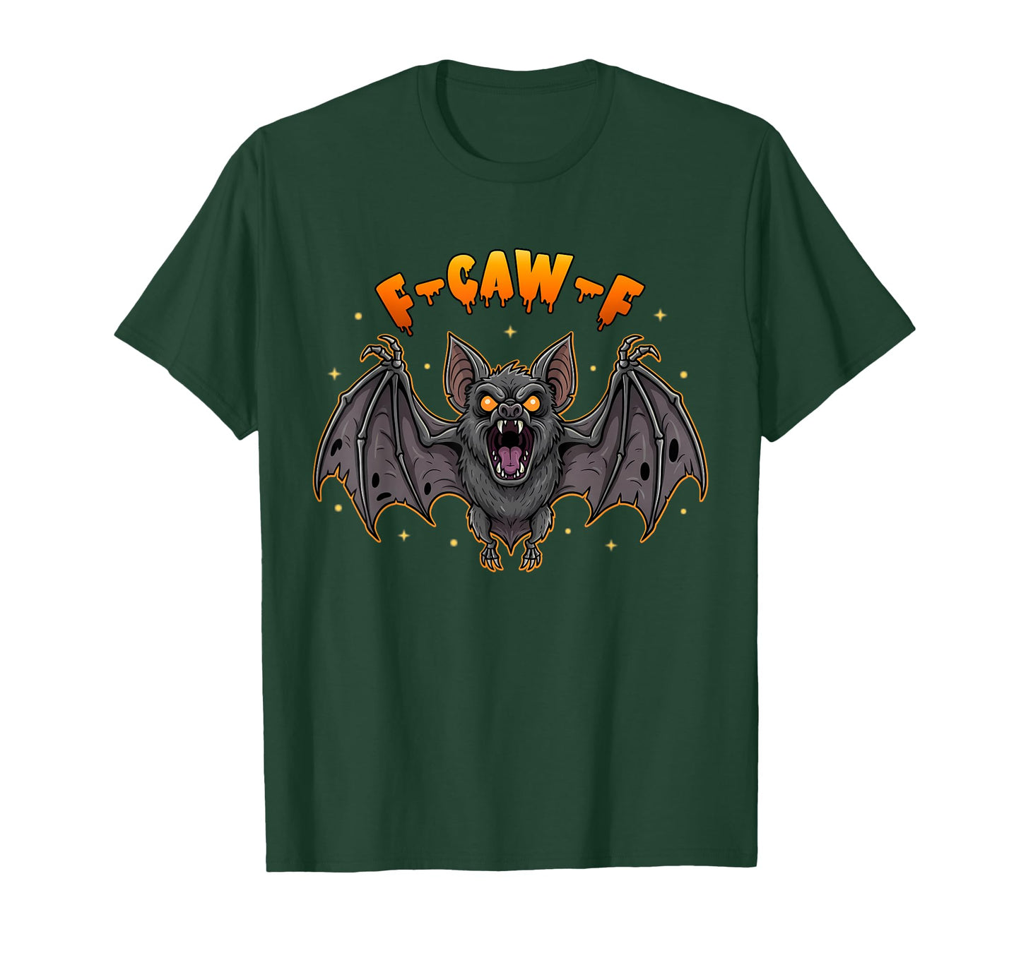 Funny F-Caw-F Spooky Halloween Bat T-Shirt