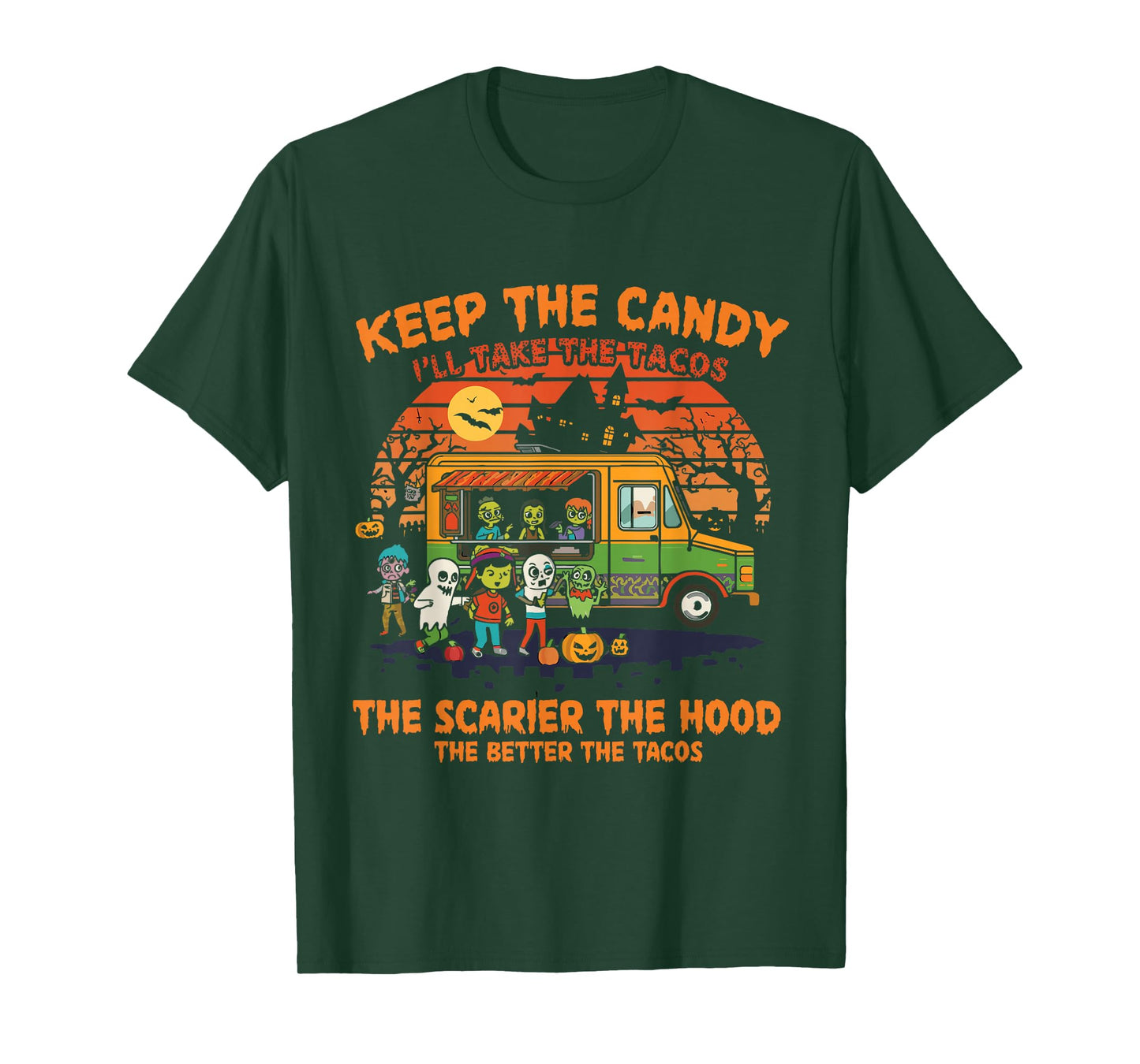 Keep The Candy I'll Take The Tacos, Halloween Ghost T-Shirt