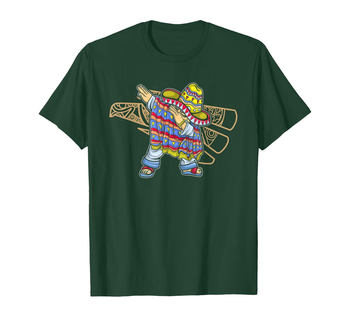Mexico Tshirt Dab Dabbing Mexican Flag Pride Jersey T-Shirt