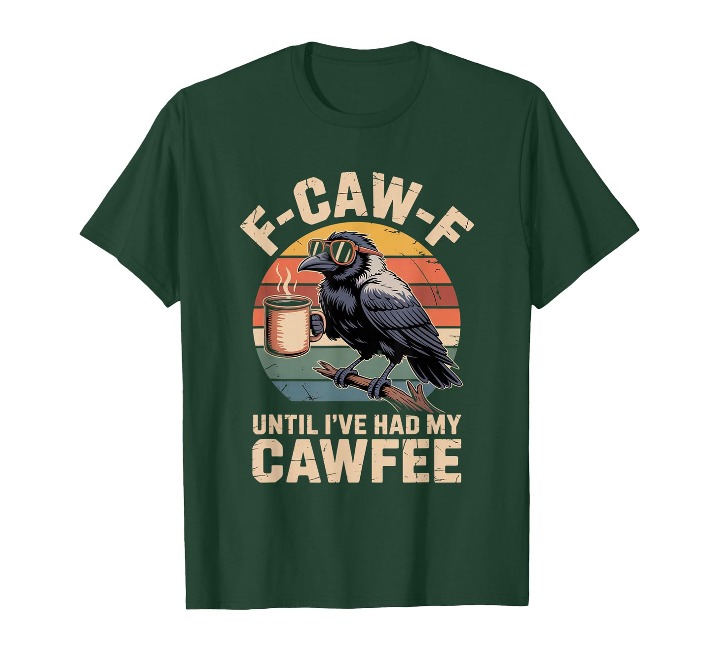 Funny Coffee Lover F-CAW-F Cawfee T-Shirt