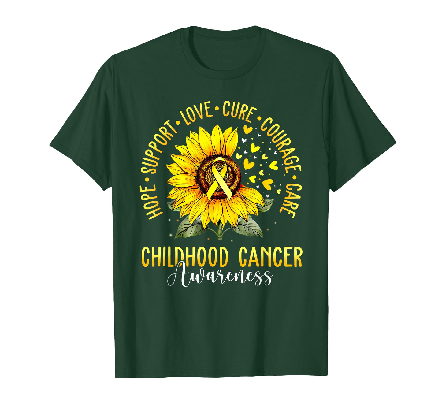 Childhood Cancer Support Family Childhood Cancer Awareness T-Shirt