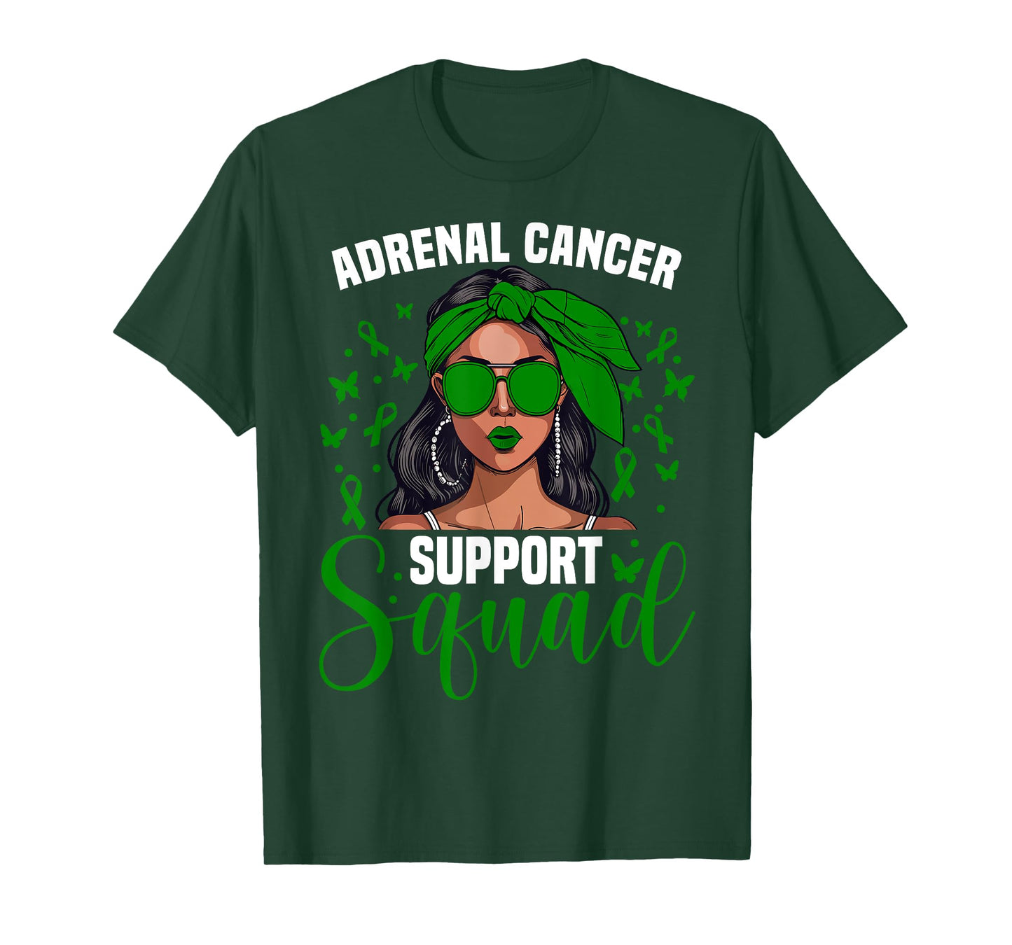 Adrenal Cancer Awareness Women Support Adrencal Cancer T-Shirt