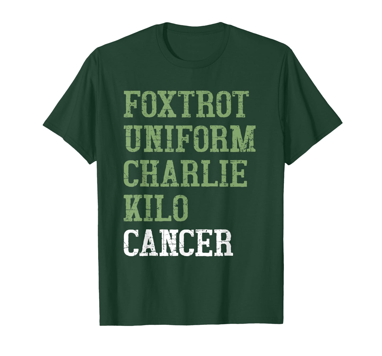 Foxtrot Uniform Charlie Kilo - Fuck Lung Cancer Awareness T-Shirt