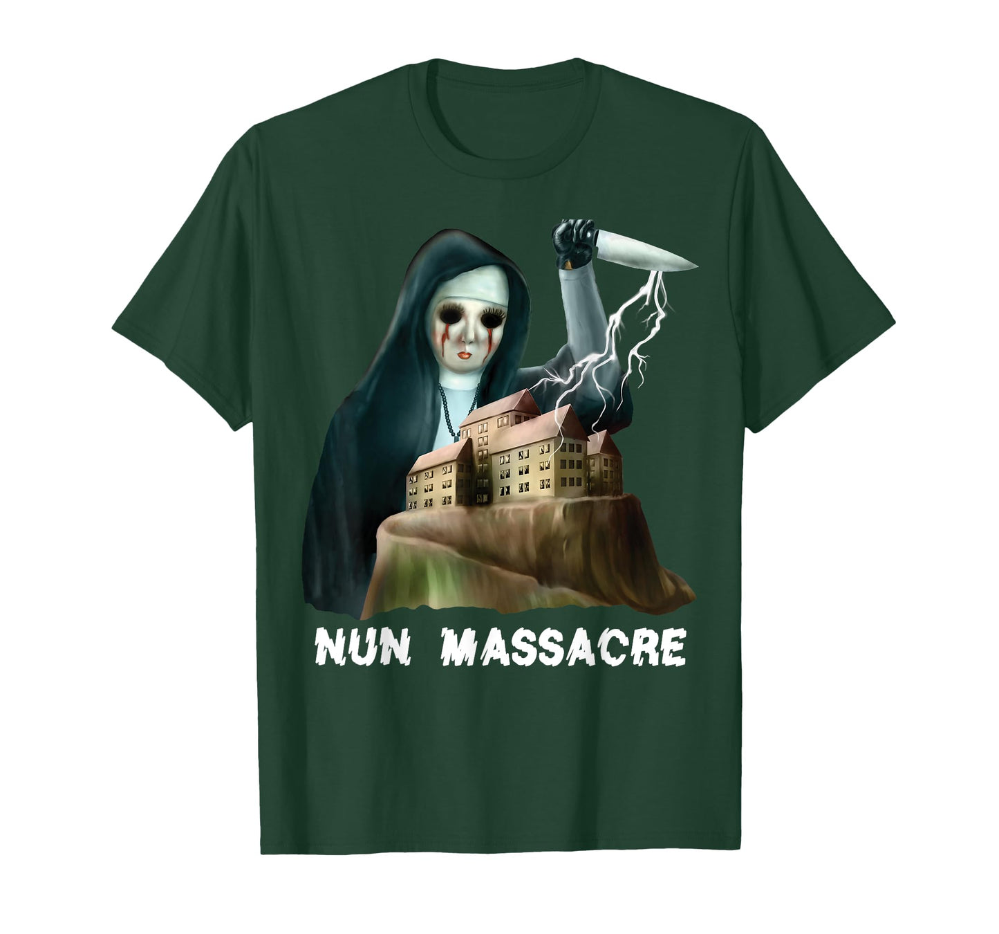 Nun Massacre Survival Horror Game Maniac T-Shirt
