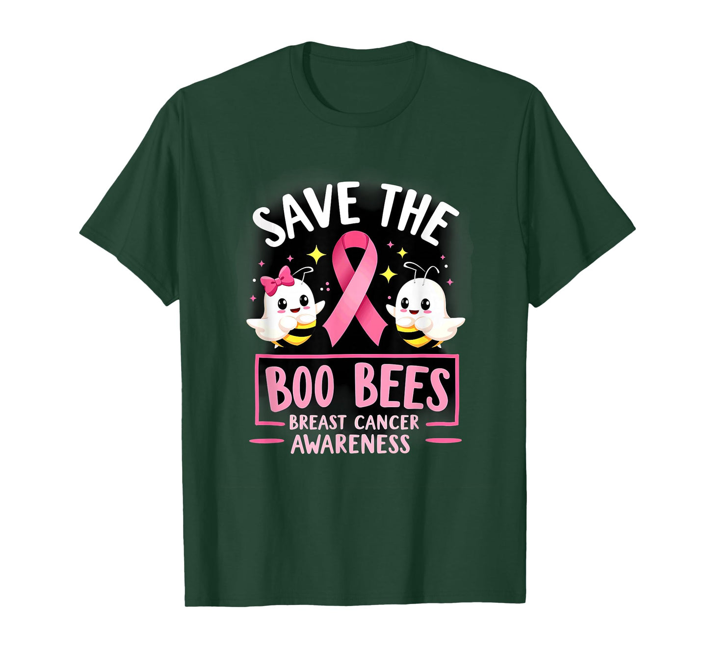 Save The Boo Bees Breast Cancer Women Halloween T-Shirt