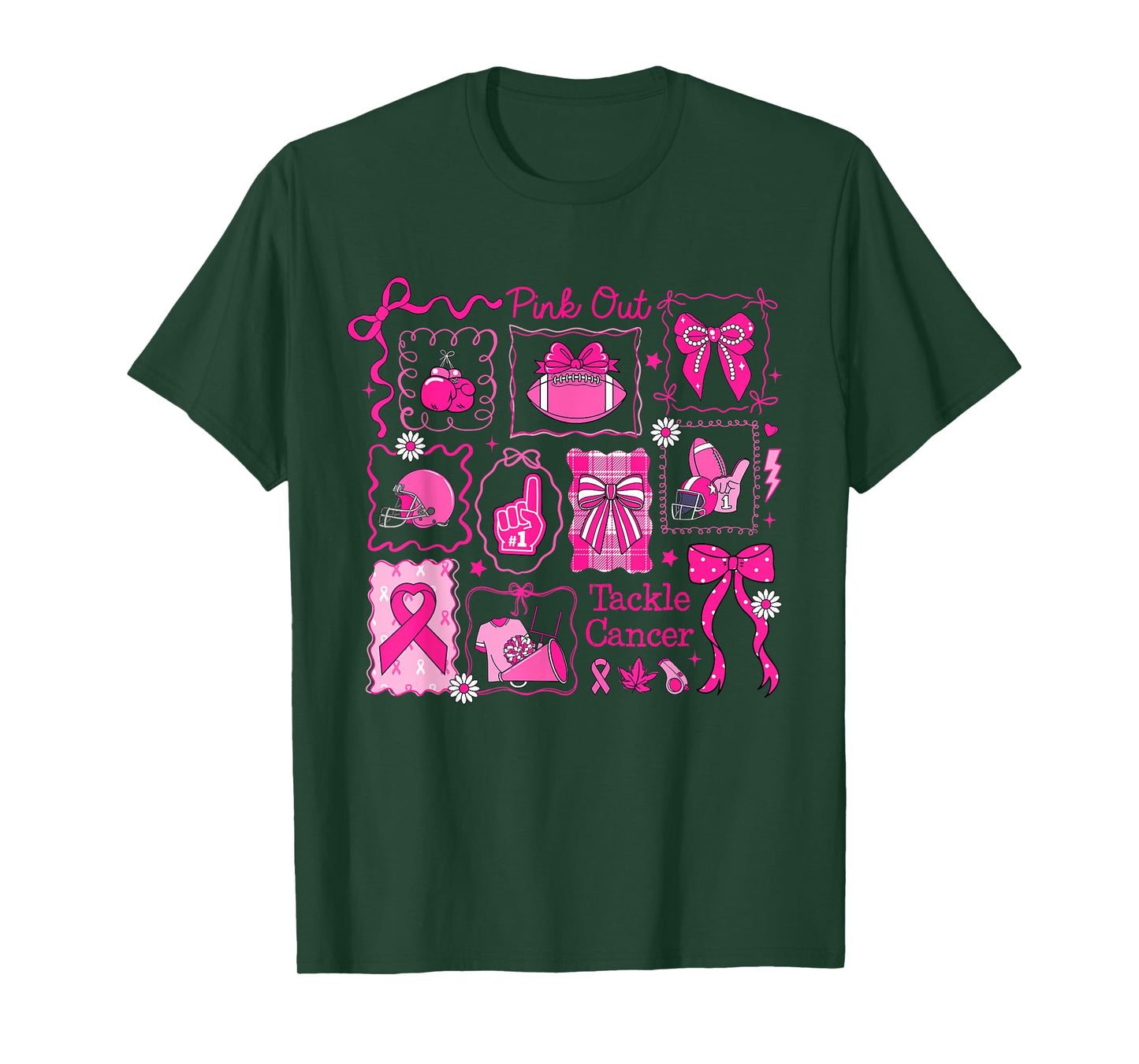 Breast Cancer Awareness Support Football for Women & Men T-Shirt