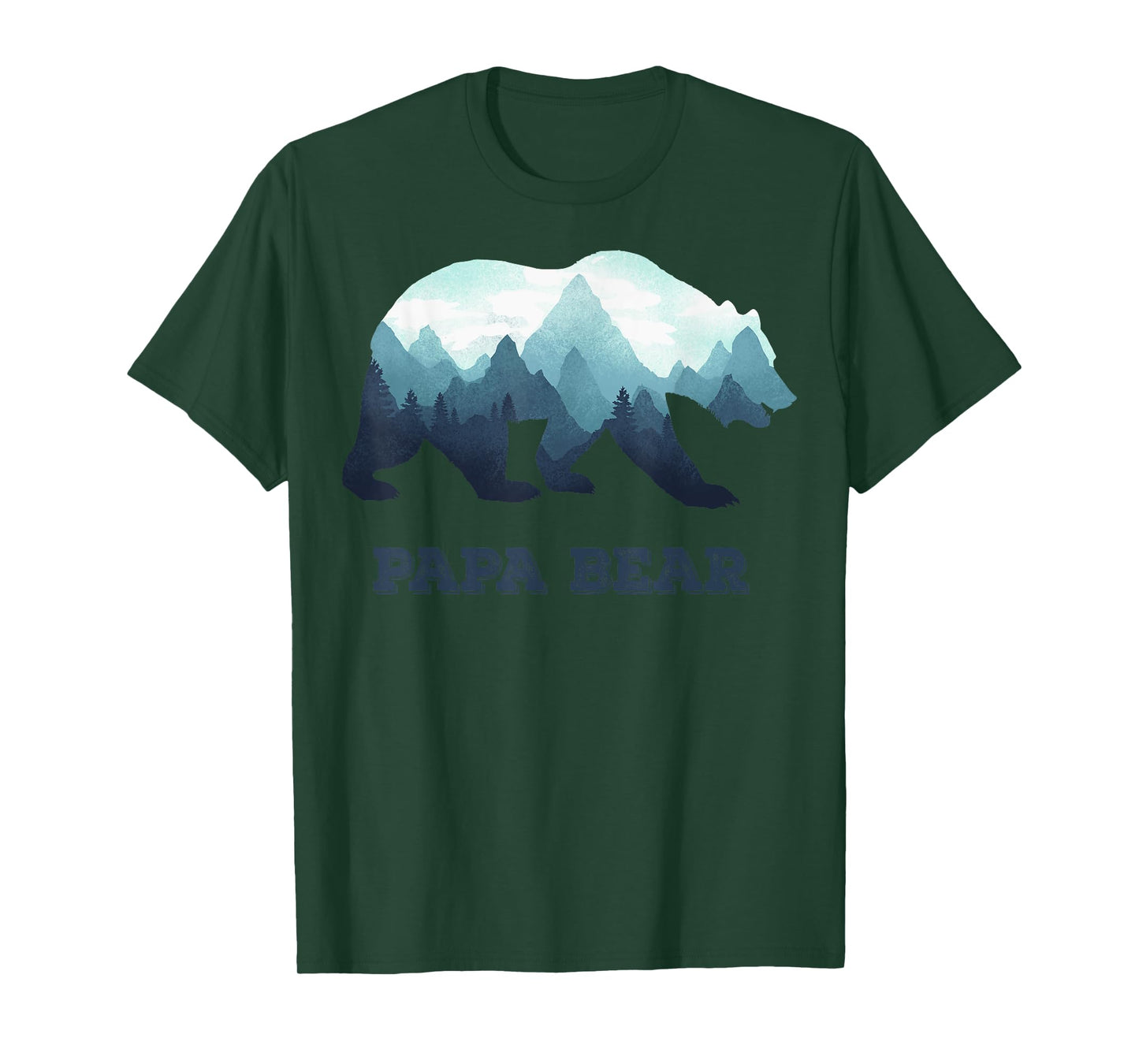 Papa Bear Wildlife Father's Day Gift for Dad, Daddy or Dada T-Shirt