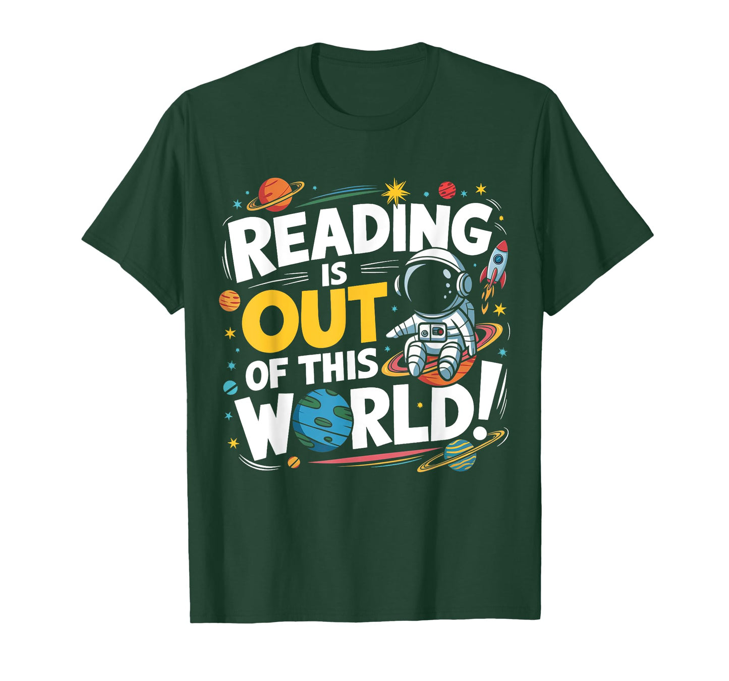 Funny Reading Is Out Of This World Space Book Lover Kids T-Shirt