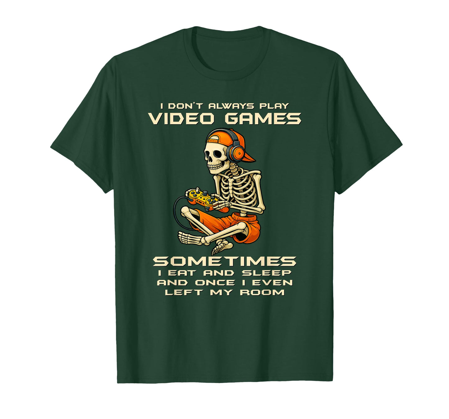 Gamer Skeleton Sarcastic Video Gaming Boys Men Kids T-Shirt