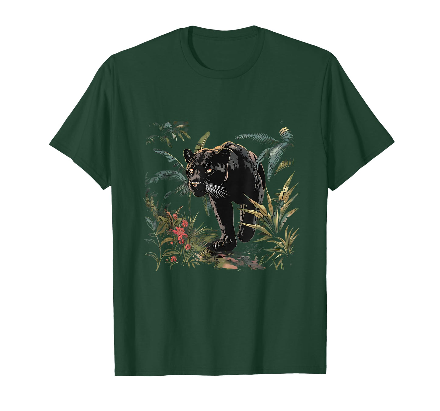 Panther Wildlife Nature Jungle Animal Art Panther Lover T-Shirt