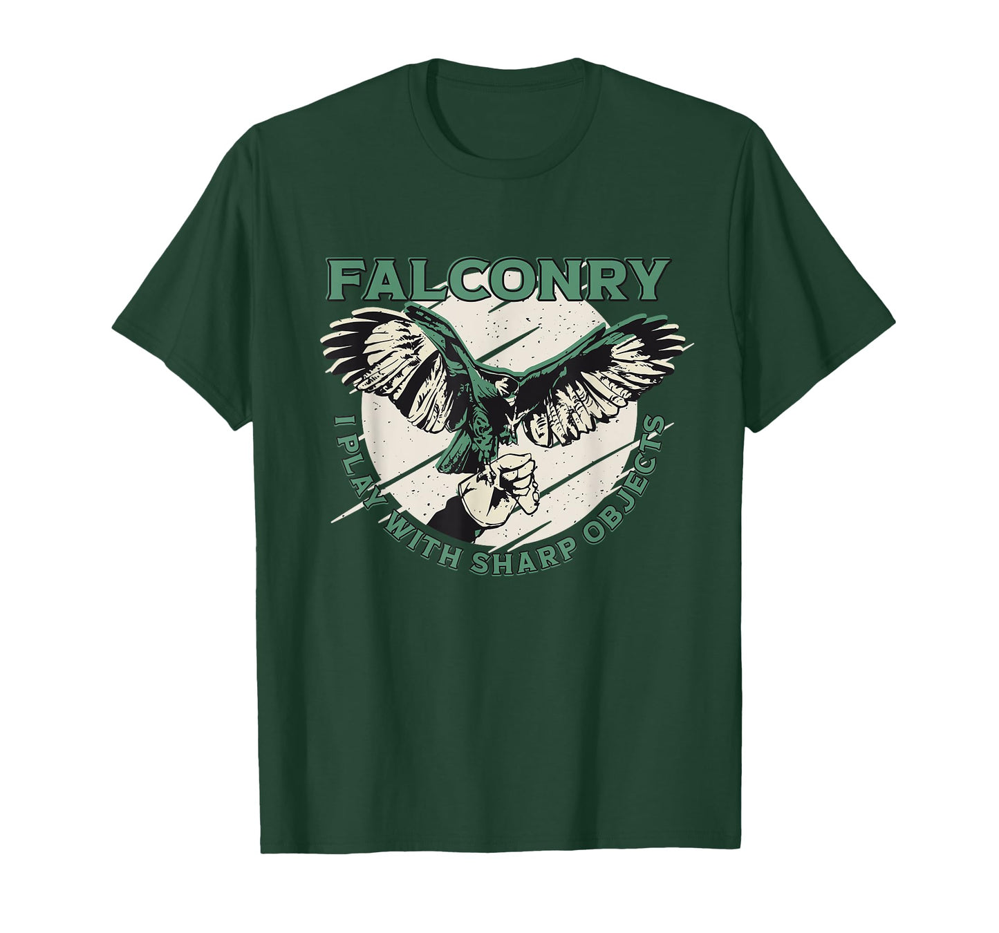 Funny Falconry I Play With Sharp Objects Falconry T-Shirt