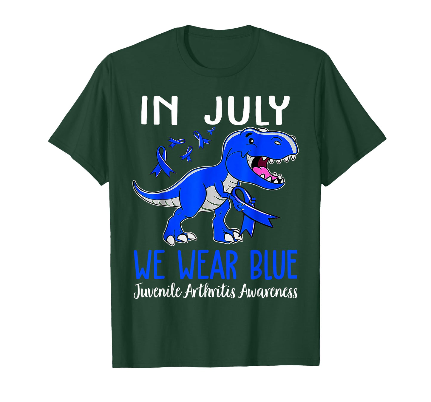 In July We Wear Blue Juvenile Arthritis Awareness Month T-Shirt