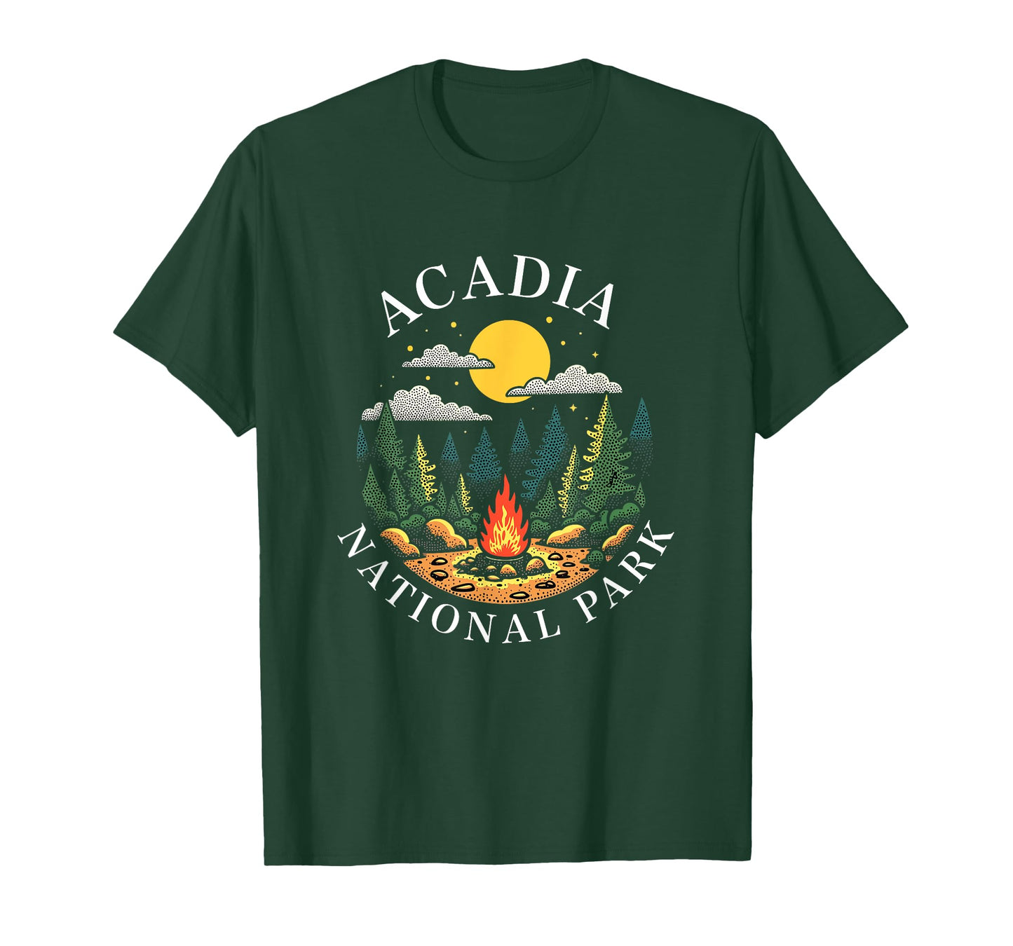 Acadia National Park Souvenir Maine Retro for Men Women Kid T-Shirt
