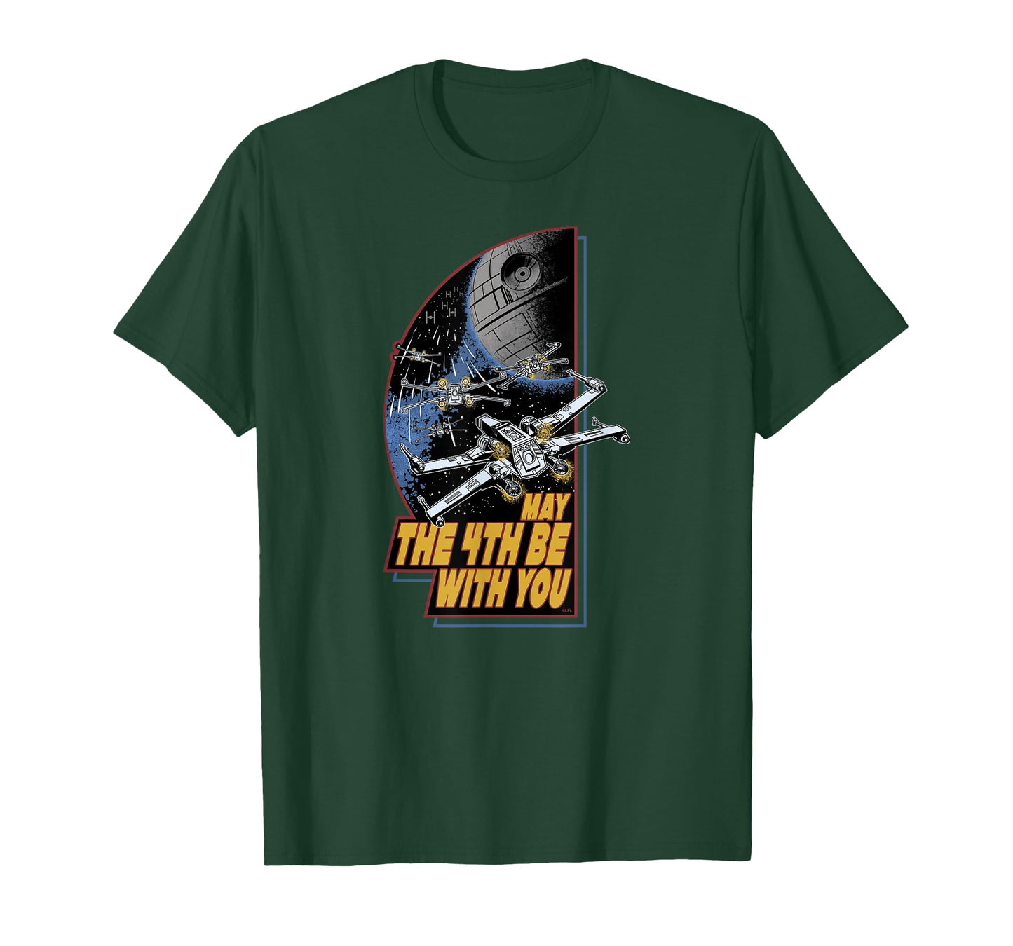 Star Wars Day May the 4th Be With You Vintage Space Battle T-Shirt