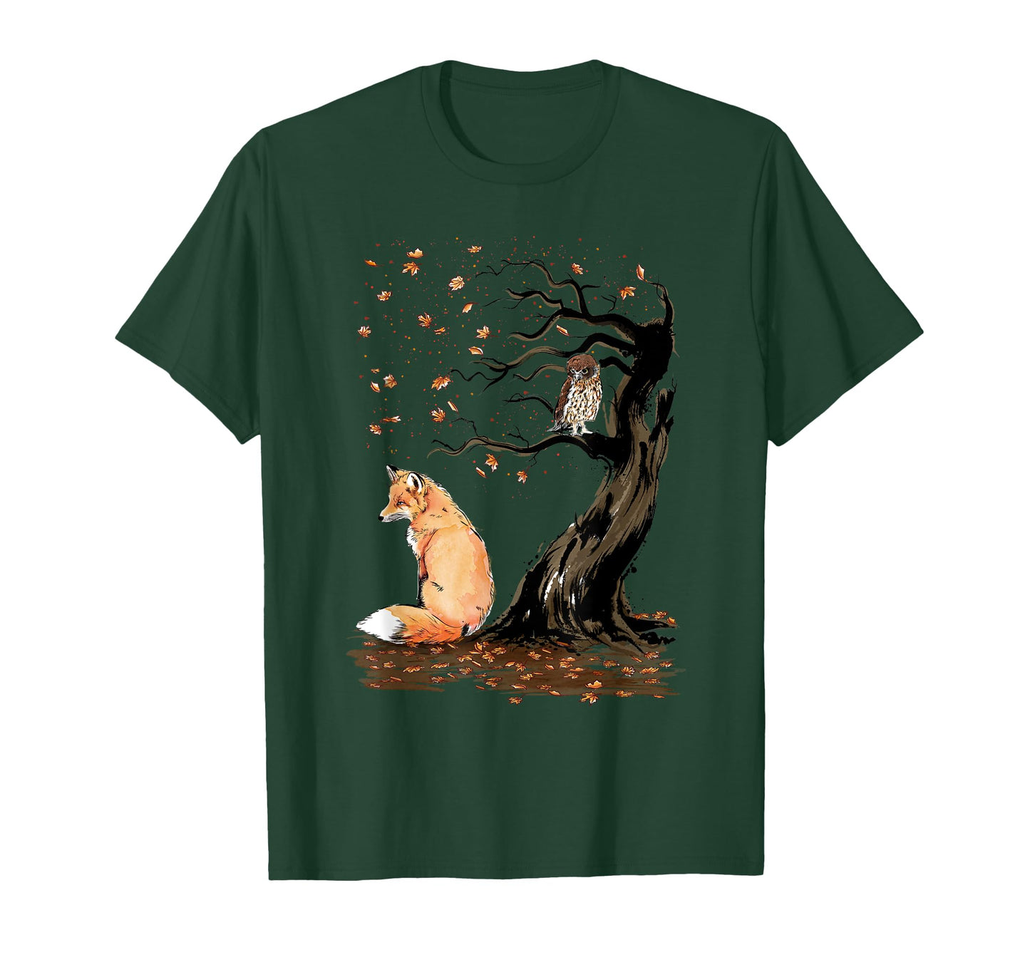 Winds of autumn Sumi-e The fox and the Owl